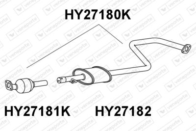Катализатор VENEPORTE HY27180K для HYUNDAI i30