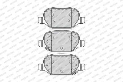 BREMSBELAGSATZ SCHEIBENBREMSE FERODO FDB4464 1