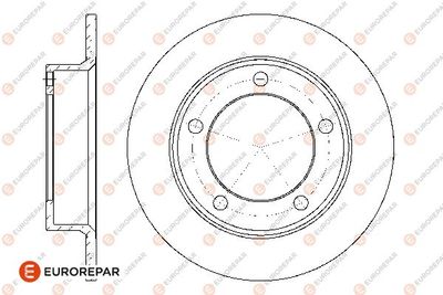 Тормозной диск EUROREPAR 1667864280 для LADA NIVA