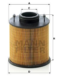 Ureafilter MANN-FILTER U 620/3 y KIT