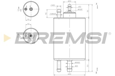 BREMSI FE0847 Топливный фильтр  для CHRYSLER  (Крайслер Кроссфире)