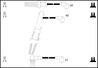 Комплект проводов зажигания LEMARK HOES679 для RENAULT SAFRANE