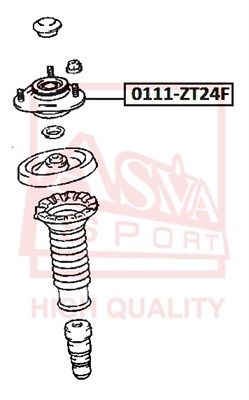ASVA 0111-ZT24F Опора амортизатора  для TOYOTA PREMIO (_T24_) 1.8 4WD (ZZT245)