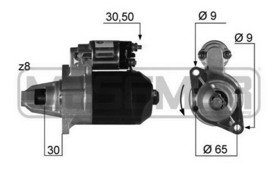 Стартер WILMINK GROUP WG2012865 для DAIHATSU HIJET