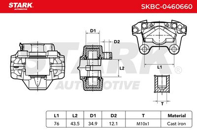 спирачен апарат STARK SKBC-0460660