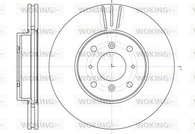 WOKING D61153.10 Тормозные диски  для HONDA CIVIC (Хонда Цивик)