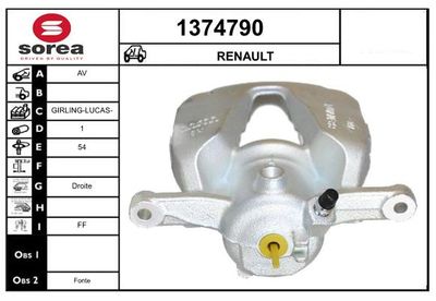BREMSSATTEL SNRA 1374790