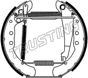 Комплект тормозных колодок TRUSTING 6140 для VW CADDY