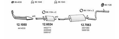 Výfukový systém ASSO ART0885