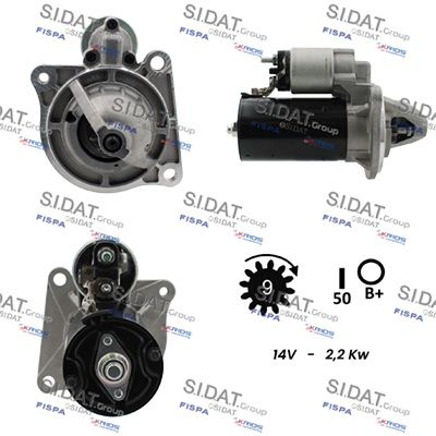 FISPA Startmotor / Starter (S12BH0046)