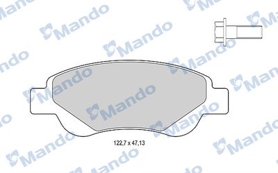 Комплект тормозных колодок, дисковый тормоз MANDO MBF015479 для GEELY PANDA