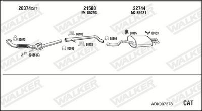 Изпускателна система WALKER ADK007378