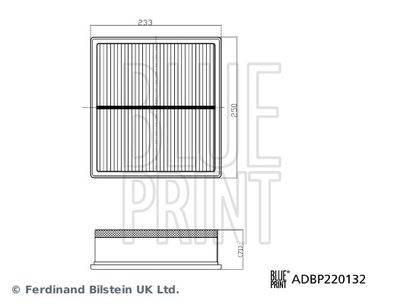 Luftfilter BLUE PRINT ADBP220132