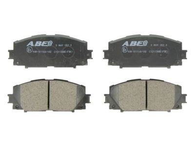 Комплект тормозных колодок, дисковый тормоз ABE C12113ABE для TOYOTA WILL
