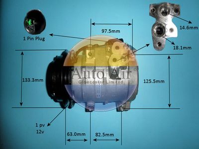 Compressor, air conditioning Auto Air Gloucester 14-7424P