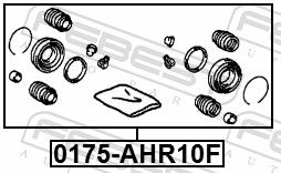 Repair Kit, brake caliper 0175-AHR10F