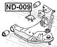 TAMPON CAUCIUC SUSPENSIE FEBEST ND009 1