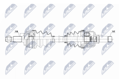 Wał napędowy NTY NPW-PE-119