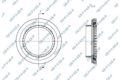 Łożysko walcowe, mocowanie amortyzatora GSP 537056