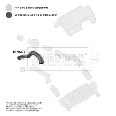 Charge Air Hose Borg & Beck BTH1277