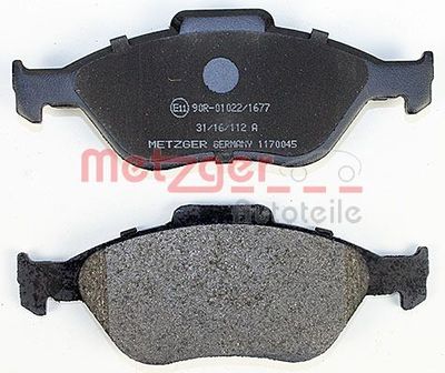 BREMSBELAGSATZ SCHEIBENBREMSE METZGER AUTOTEILE 1170045 3