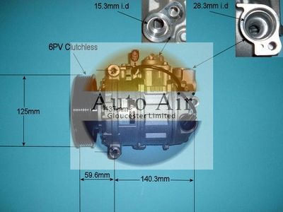 Compressor, air conditioning Auto Air Gloucester 14-9689