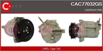 CASCO CAC77032GS Компрессор кондиционера  для CHEVROLET CAPTIVA (C100, C140) 2.2 D