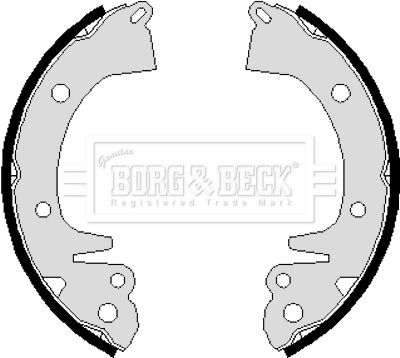 BORG & BECK BBS6085 Ремкомплект барабанных колодок для MITSUBISHI LANCER CELESTE купе (A7_)