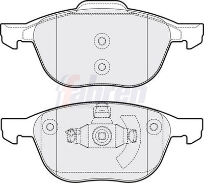 Fahren Brake Pad Set, disc brake FBP3082