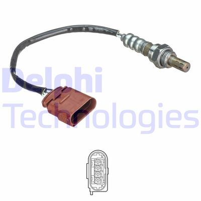 Лямбда-зонд DELPHI ES21186-12B1 для CHEVROLET SPARK