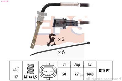 czujnik, temperatura spalin EPS 1.220.324