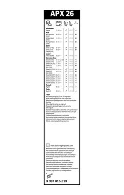 LAMELA STERGATOR BOSCH 3397016313 2