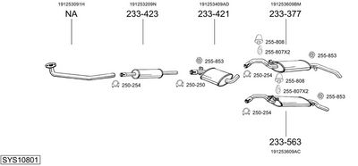 SISTEM DE ESAPAMENT BOSAL SYS10801
