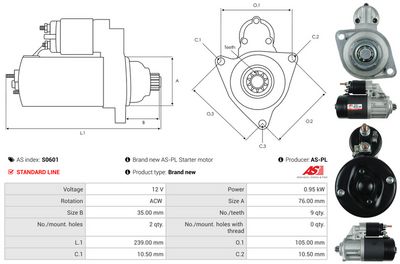 STARTER AS-PL S0601 4
