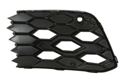 Voorbumper afdekking Voor Rechts (met parkeersensor gaten, plastic, zwart, GTI) past: VW GOLF VIII 07.19-05.24