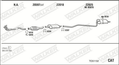 Изпускателна система WALKER TO51152