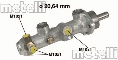 Главный тормозной цилиндр METELLI 05-0154 для ALFA ROMEO 33
