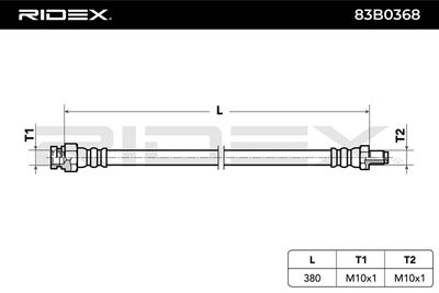 спирачен маркуч RIDEX 83B0368