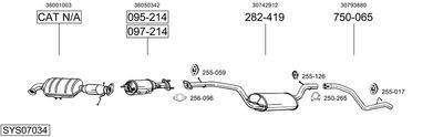 Изпускателна система BOSAL SYS07034