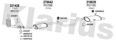 Układ wydechowy KLARIUS 630788E