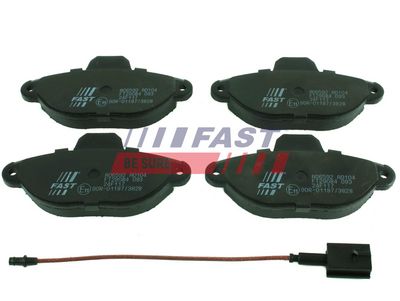 Brake pad set, disc brake