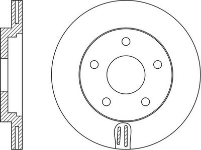 Тормозной диск FIT FR0670V для MAZDA CX-3
