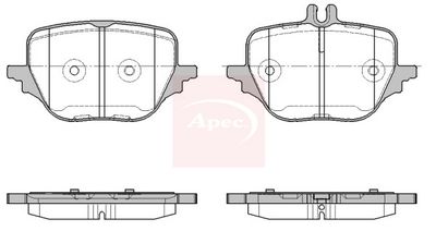 APEC Brake Pad Set, disc brake PAD2457