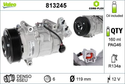 VALEO Compressor, airconditioning VALEO CORE-FLEX (813245)