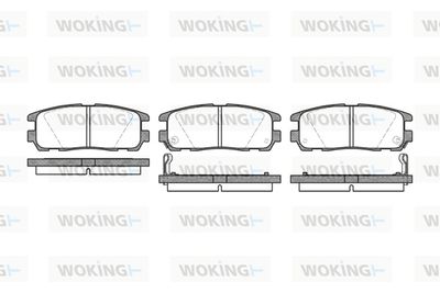 Комплект тормозных колодок, дисковый тормоз WOKING P5263.12 для ISUZU TROOPER
