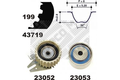 23008 MAPCO Комплект ремня ГРМ