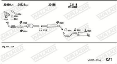 Изпускателна система WALKER VWH14064A
