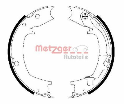 Brake Shoe Set, parking brake MG 204