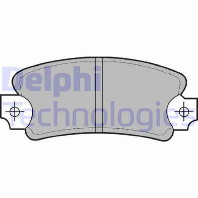 Комплект тормозных колодок, дисковый тормоз DELPHI LP146 для RENAULT 15