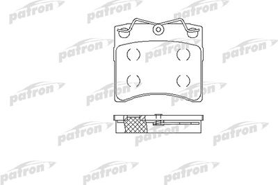 Комплект тормозных колодок, дисковый тормоз PATRON PBP722 для VW TRANSPORTER